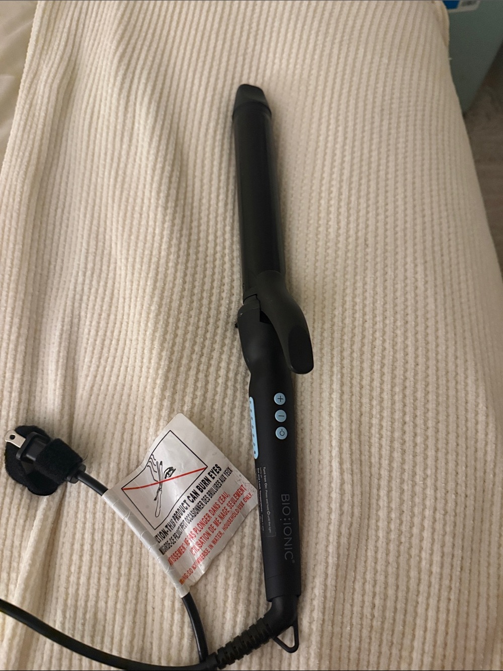 Bio Ionic Black 1.25” Ceramic Curling Iron - Black